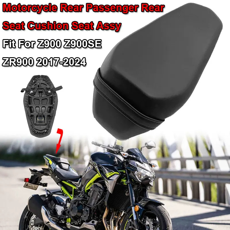 Fit For KAWASAKI Z900 ZR900 Z900SE Z 900 2017-2024 Motorcycle Black Rear Seat Cushion Pressure Reli