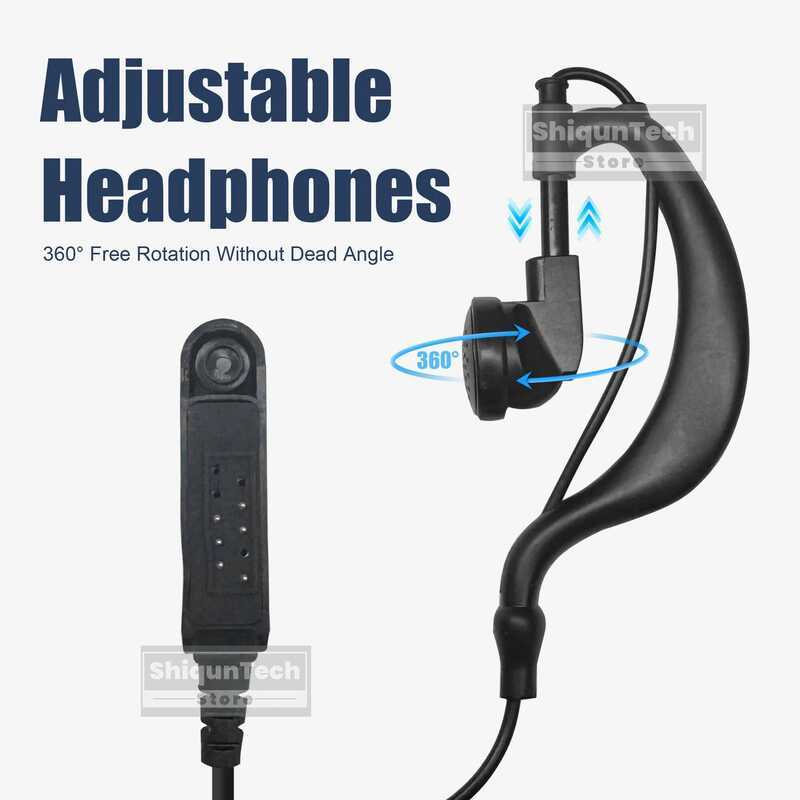 ▥ หูฟังกันน้ำ  เหมาะสำหรับ Uv-9R Plus Uv-68Pro Max V2 Uv-Xr หูฟังวิทยุสื่อสารแบบกันน้ำ