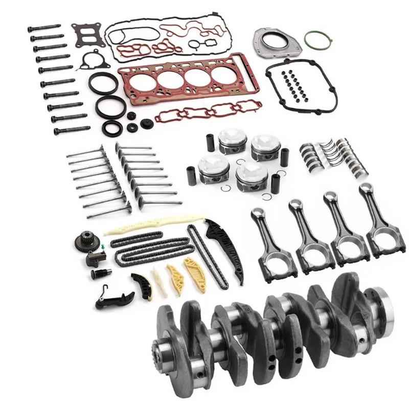 Engine Part Rebuild Connecting Rods and Bearings Timing Chain Kit Crankshaft Fit 2.0 L L4 Gas EA888