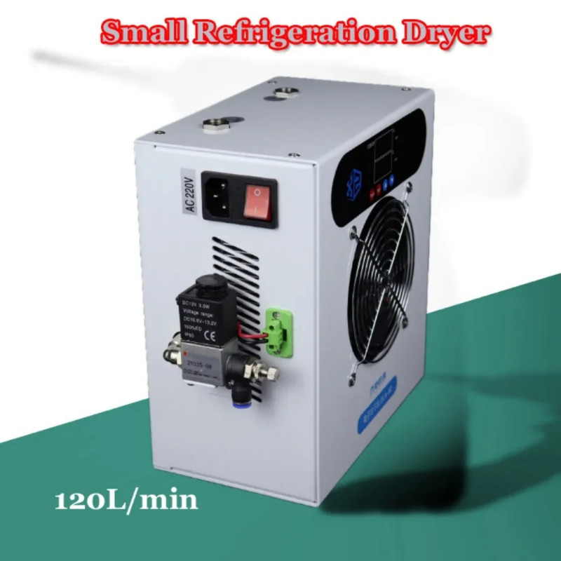 Mini Refrigeration Dryer Refrigerated air Dryer Cold Dry Machine 120L/min