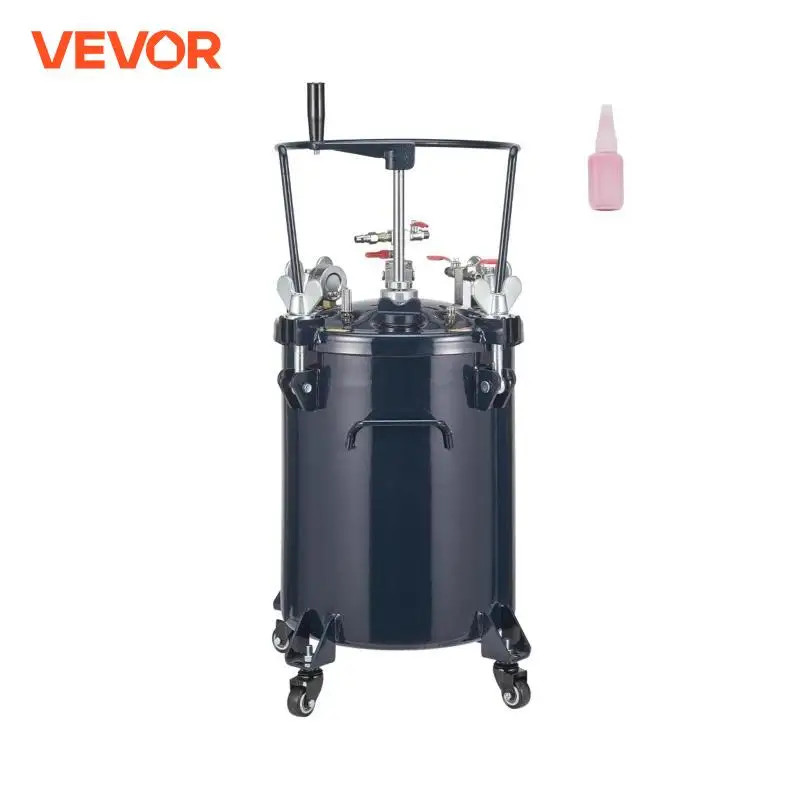 VEVOR 30L Spray Paint Pressure Pot Tank Air Paint Pressure Pot Metal Rack Leak Repair Sealant for I