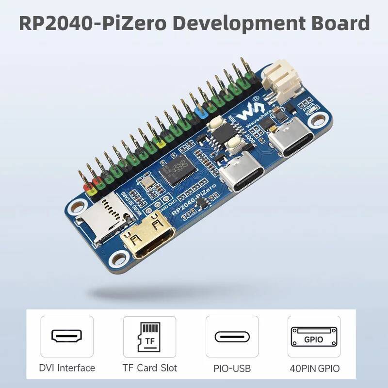 Raspberry Pi PICO RP2040-PiZero ตามที่ RP2040 ใช้งานร่วมกับ Raspberry Pi ZERO ขนาด 16MB แฟลช GPIO He