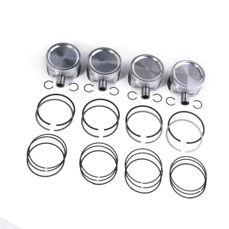 EA111 4Pcs 76.5mm Pistons & Rings Kit Fit For VW Jetta 11-16 1.6L 03C 198 151 036 107 065 DH 03C198