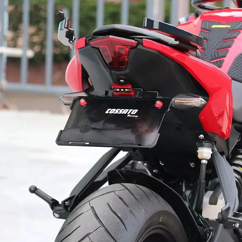 USERX Universal Motorcycle Accessories License plate frame license plate holder for Kawasaki ZX4RR thumbnail 6