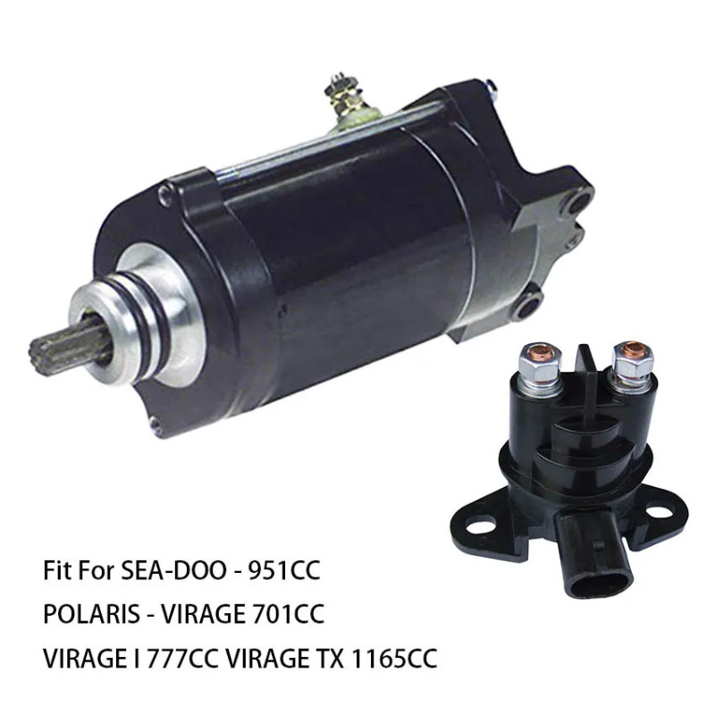 Starter& Relay Fit for SEA-DOO - 951CC POLARIS - VIRAGE 701CC  VIRAGE I 777CC VIRAGE TX 1165CC 1833