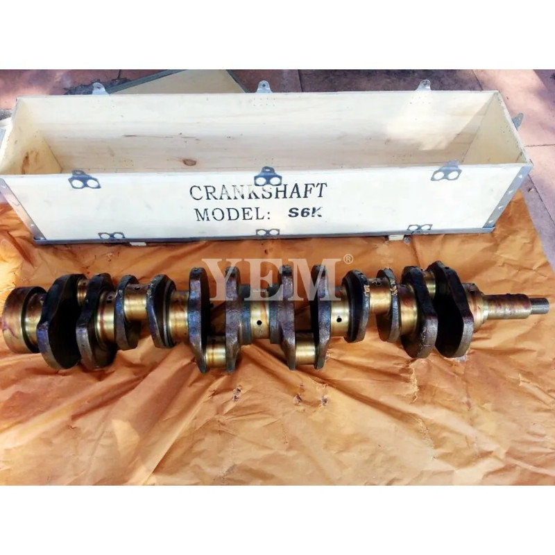 For Mitsubishi S6K Excavator Engine Parts S6K Crankshaft Forged Steel