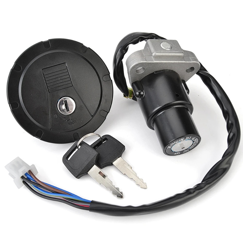 Ignition switch Fuel Gas Cap For Kawasaki KMX 125 200 / KL KLR 250 650 / KMX125 KMX200 KL250 KLR250