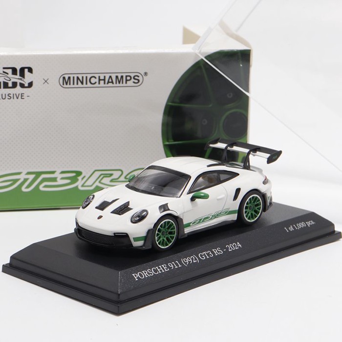 Mini Cut MINICHAMPS 1: 64 Porsche 911 1992 GT3 RS รถจําลองตกแต่ง