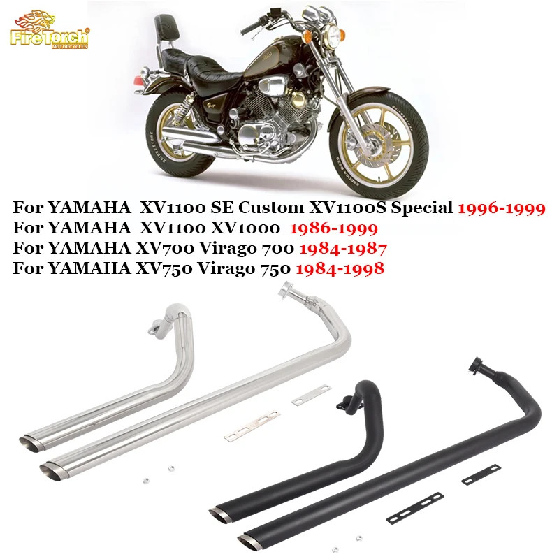 For YAMAHA  XV1100 SE Custom XV1100S Special 1996-1999 XV1100 XV1000 Motorcycle Exhaust System For