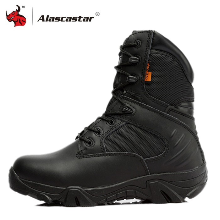 Motorcycle Boots High Ankle Racing Moto Boots Men Military Boots Quality Special Force Tactical Des