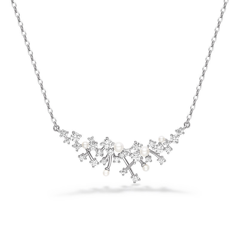 [พร้อมกล่อง] HEFANG HEFANG เครื่องประดับ Bright Nebula Clavicle Chain สร้อยคอหรูหรา High-End เครื่อ