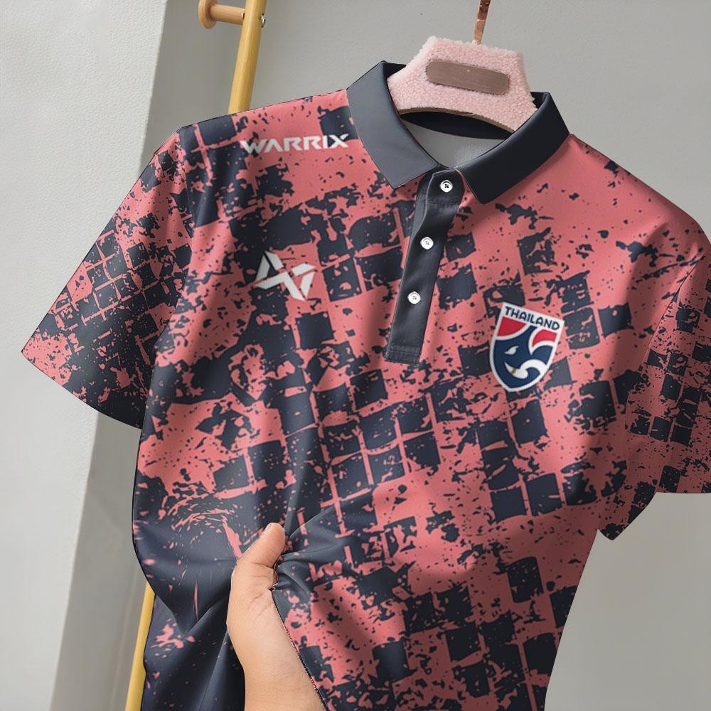 เสื้อโปโลทีมชาติประเทศไทยใหม่ – กีฬาอินเทรนด์ลําลองพิมพ์แขนสั้น2 pa ราคา ถูกที่สุด ดีลบีเคเค แกลเลอรีภาพที่ 4