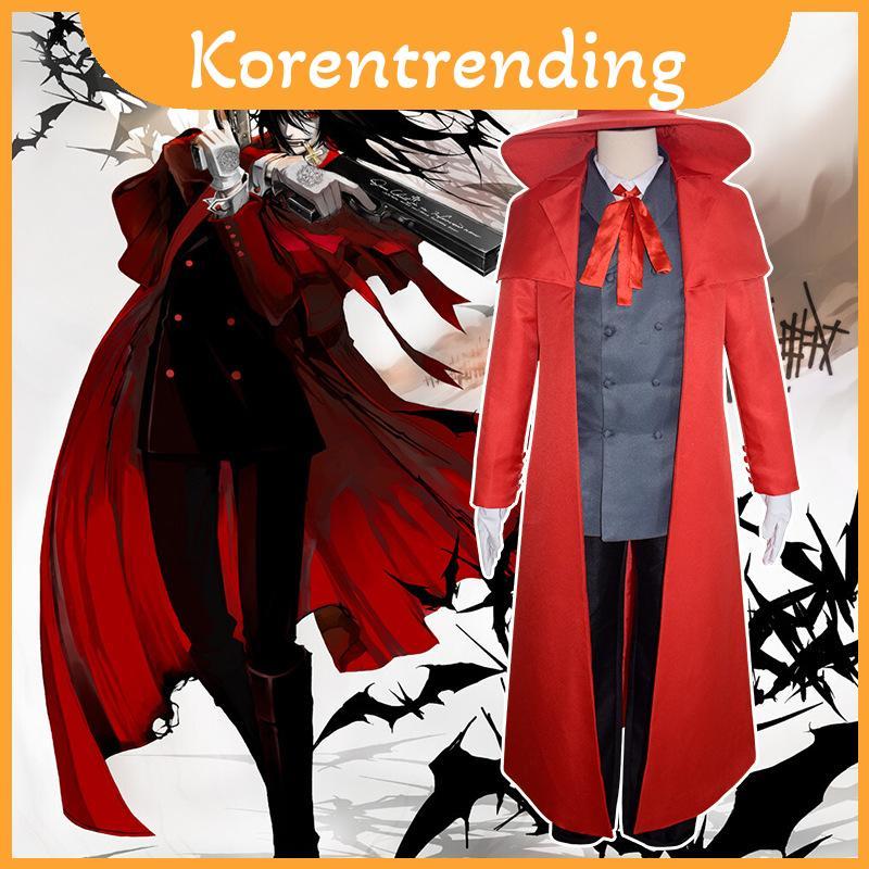 Hellsing Show Your Ultimate Fandom พร้อม Alucard คอสเพลย์เครื่องแต่งกายสําหรับฮาโลวีนและแต่งตัวแฟนซี