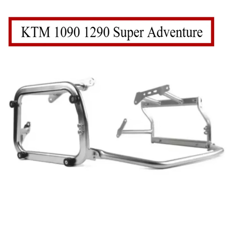 Fit for KTM 1090 1290 Super Adventure Stainless Steel Motorcycle Side Panniers Rack Trunk Frame Pan