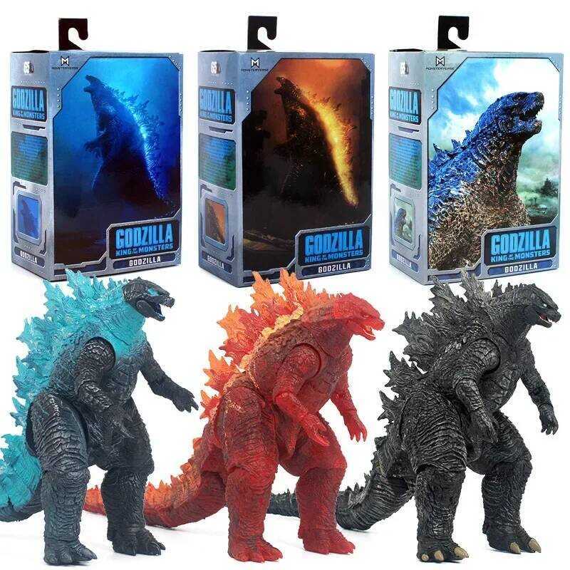 C 3 Types Movie Godzilla Vs. King Kong Movable Model Figure Toy Neca Movie Shm Monster Nuclear Ener