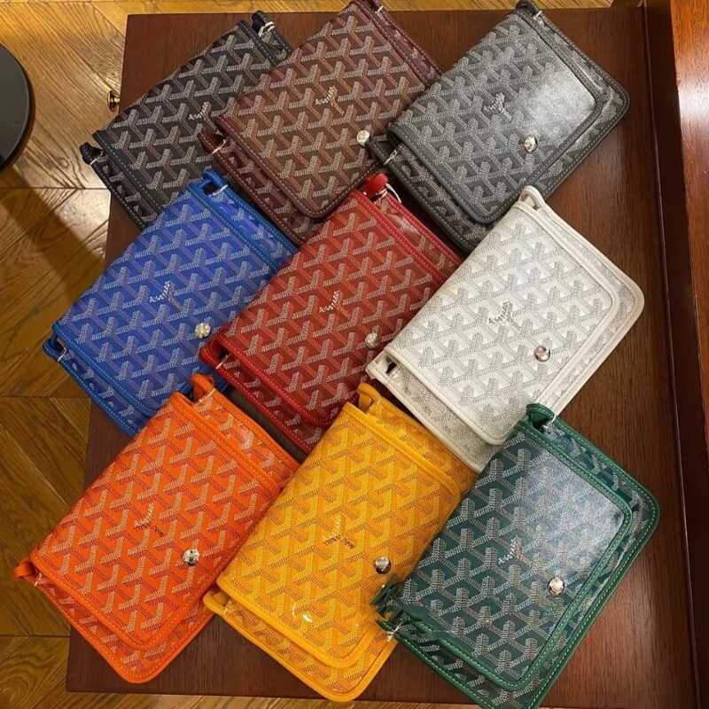 Goyard ฟันสุนัขซองสามชั้นจัดส่งฟรี Messenger One-Shoulder Messenger กระเป๋ากล้องผู้ชายผู้หญิงแฟชั่น