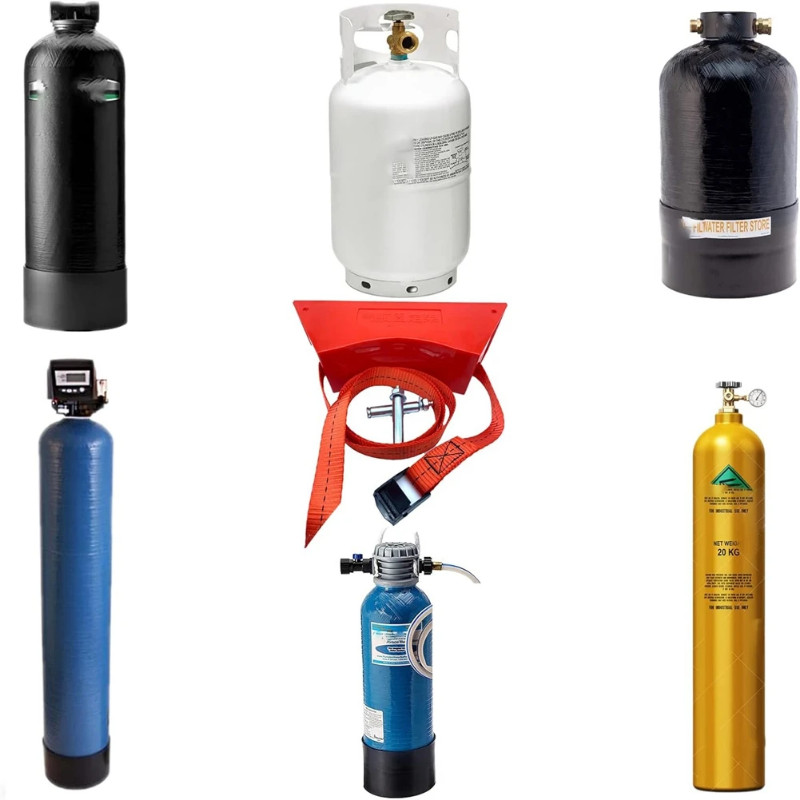 AASS-2Pcs Propane Tank Holder, Gas Cylinder Holder,Cylinder Wall Mounted Bracket,Gas Cylinder Holde