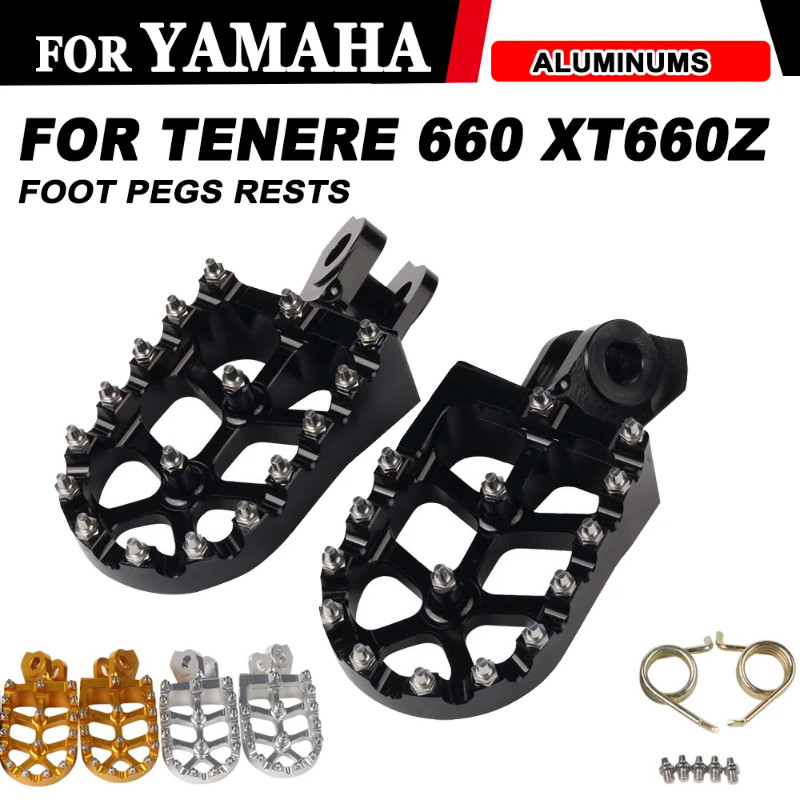 For Yamaha Tenere XT 660 Z R 660Z 660R XT660 XT660Z XTZ660 XTZ 660 XT660R Accessories Foot Pegs Res