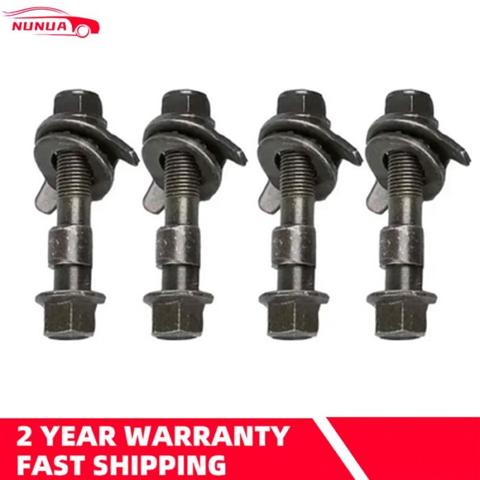 4PCS12mm 10.9 Level Screw Camber Bolt Car Wheel Alignment Arc Screw Eccentric Screw Adjustment Repa