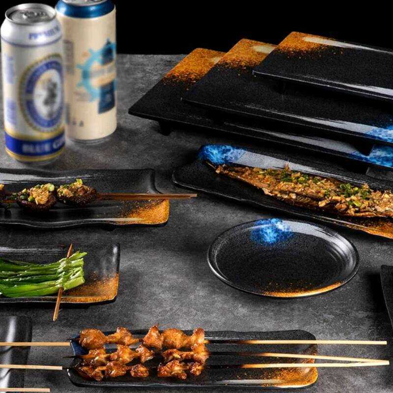 C Restaurant Tableware Set - Dinner, Sushi & Sashimi Plates With Dessert Dish, Western Plates & Fru