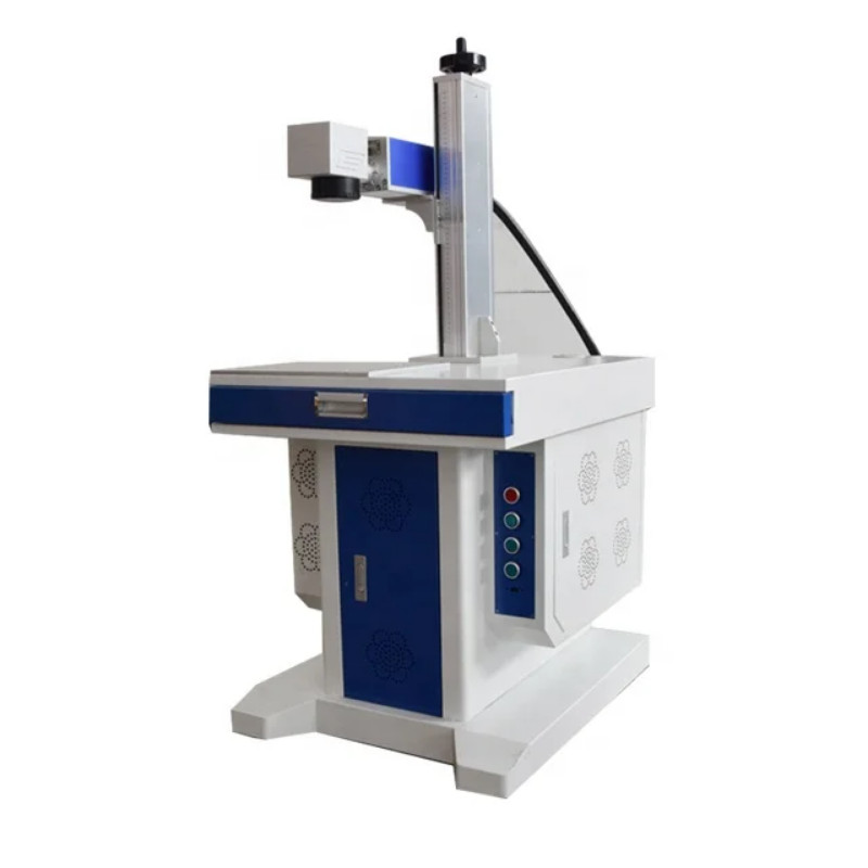 Metal Raycus fiber laser 20W 30W 50W  fiber laser marking machine with rotary