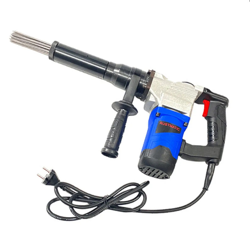 1100W Needle Derusting Gun Electric Jet Chisels Hand-Held Electric Needle Scaler Rust Removal Clean