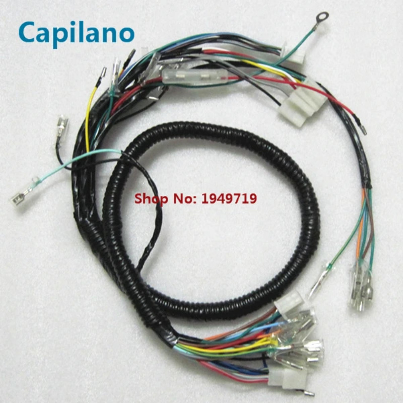 motorcycle JH70 entire vehile cable wire line (electric start) for Jialing 70cc JH 70 electric full