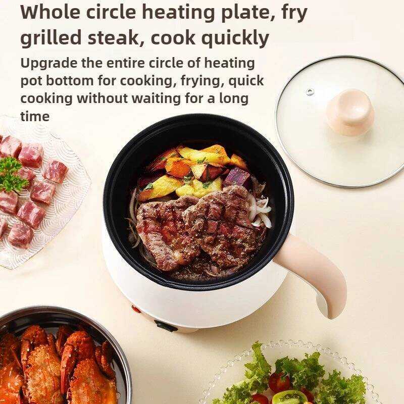 C Food Warmer Electric Cooking Pot Student Dormitory Cooking Pot Household Multi-Functional Small E