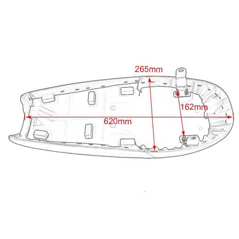 GN125 รถจักรยานยนต์ Retro เบาะรองนั่ง Caterpillar เบาะ 63 ความยาวเดิม Retro CAFE ดัดแปลงกระเป๋าที่นั