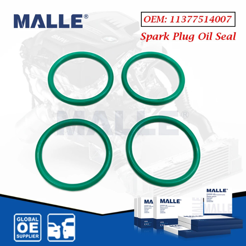Spark Plug Oil Seal For BMW E81 E87 E46 E90 E91 E83 E85 N42 N46 Engine Car Accessories 4 Pcs O-Ring