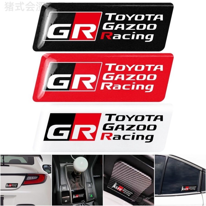 · ฮิตสุดๆ * JDM Style Modified GAzoo Racing Sticker Toyota 86/Crown/Reiz Universal GR Side Standard 