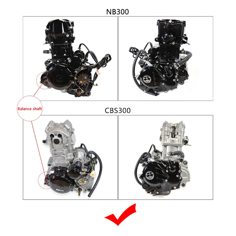 Motorcycle Clutch Guard Water Pump Cover Ignition Protector For ZongShen NB300 ZS174MN-5 CBS300 ZS1