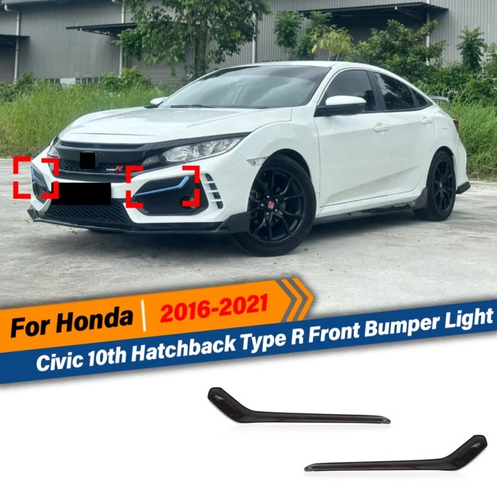 For Honda Civic 10th 2016 2017 2018 2019 2020 2021 Hatchback Type R Fk7 Fk8 Fk4 Front Rear Bumper L