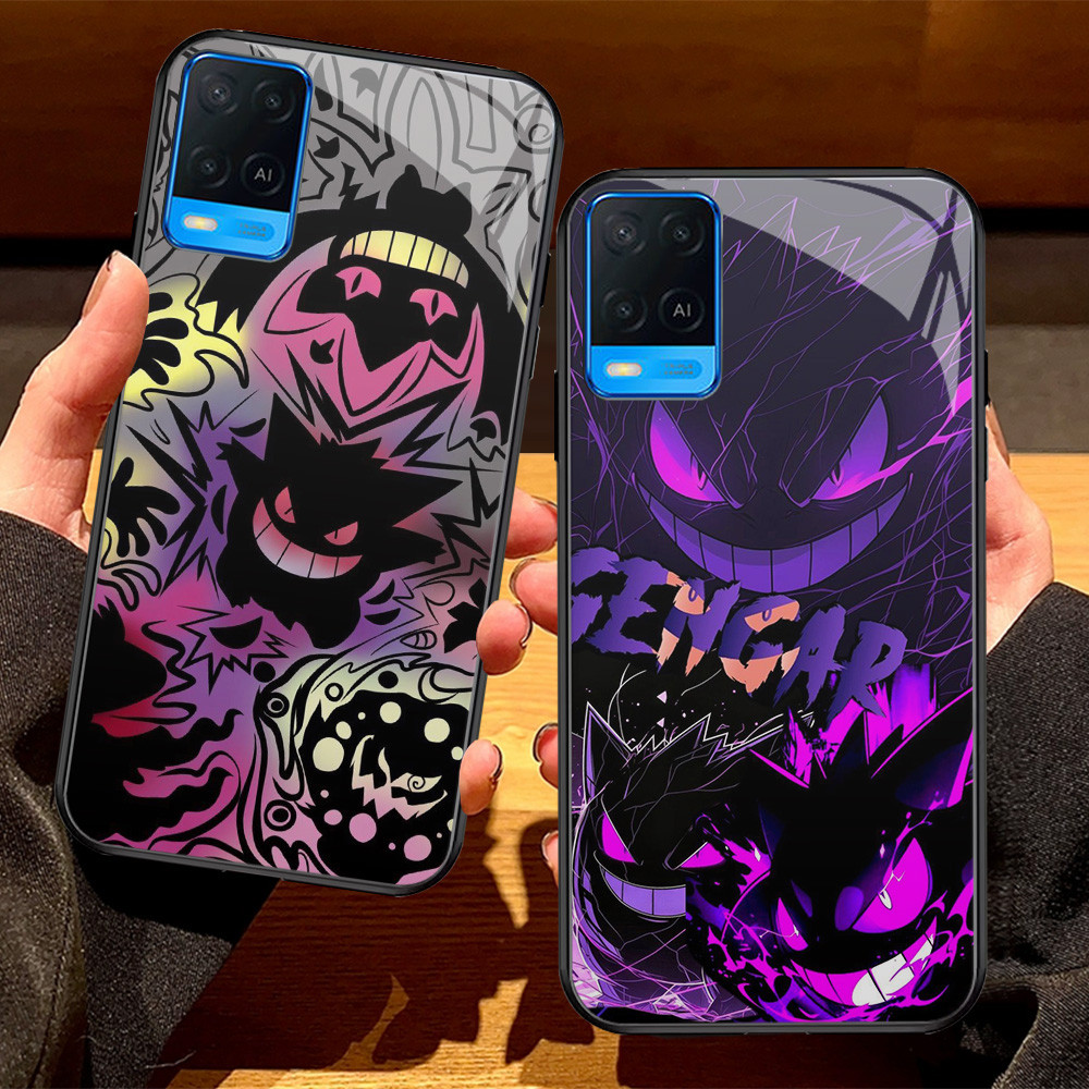 G-40 Pokemon Gengar HD Glass Casing สําหรับ Realme 8i 9 Narzo 50 C2s C2 8 Pro 5G Case