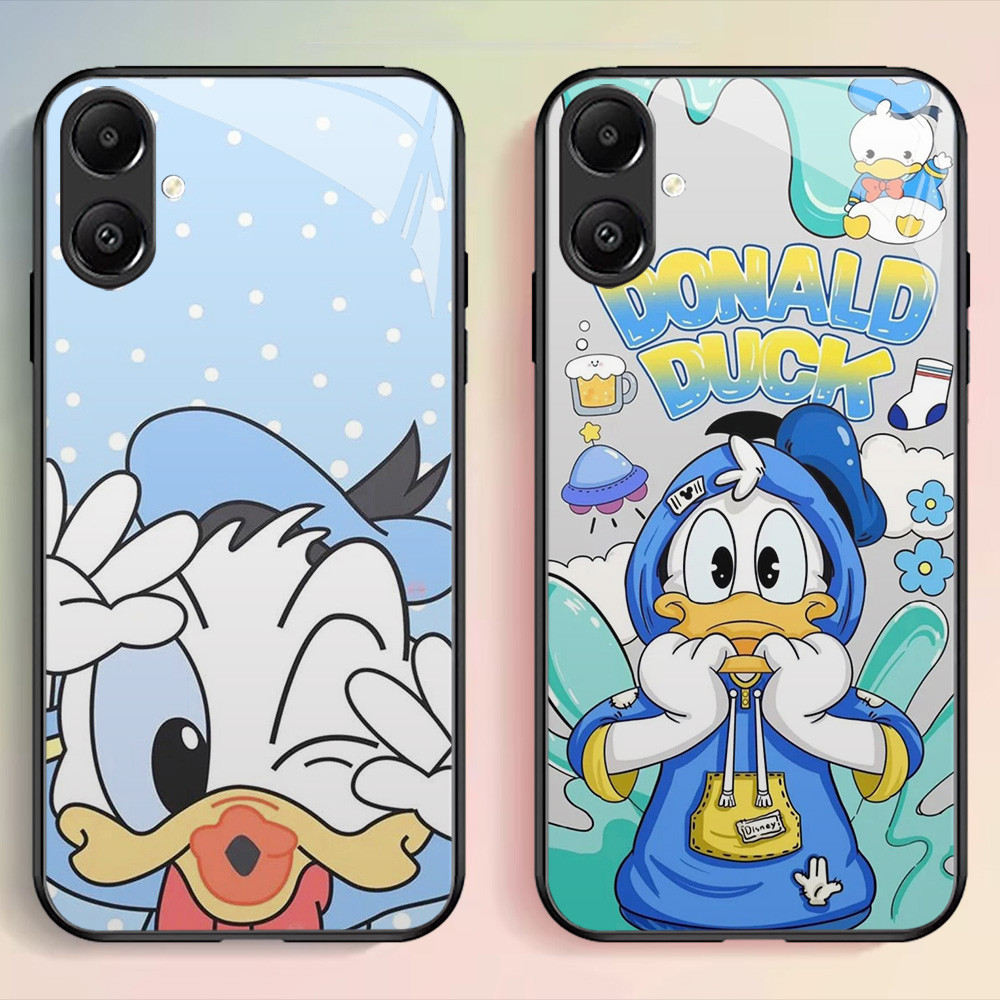 G-76 Donald Duck HD Glass Casing สําหรับ Samsung M04 A05 A04e A06 F04 A03 Core 5G Case