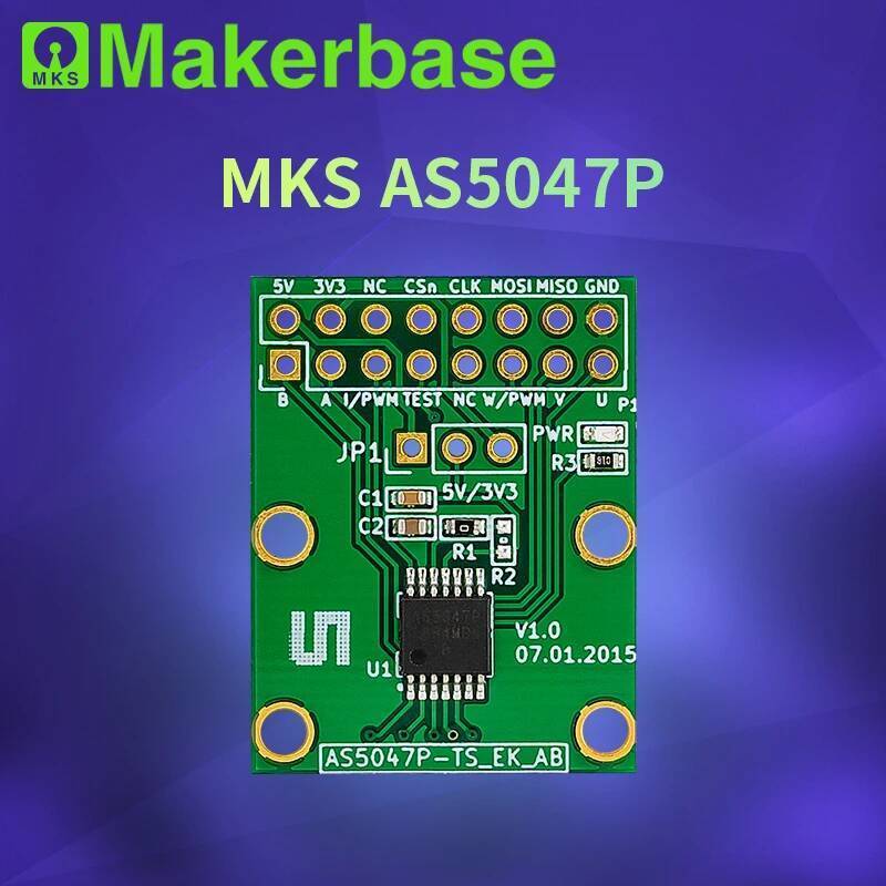 Makerbase AS5047P Doggo MKS XDRIVE SimpleFOC แม่เหล็ก SPI ABI Encoder อะแดปเตอร์บอร์ดตาม AS5047P-TS_