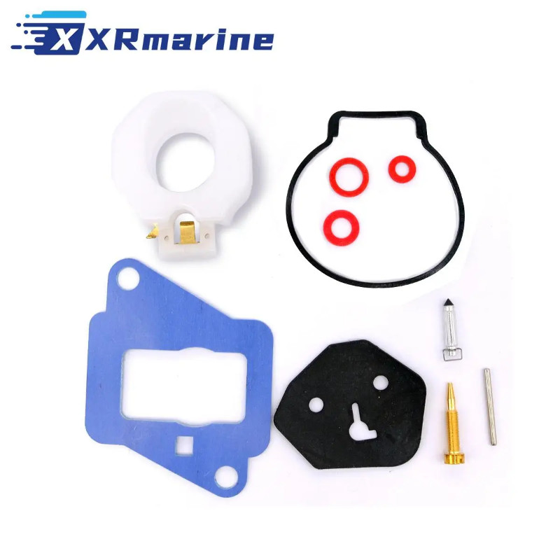 6E7-W0093 Carburetor Repair Kit 6E7-W0093-03 for Yamaha 677-W0093-04 2 Stroke 9.9HP 15HP Outboard M