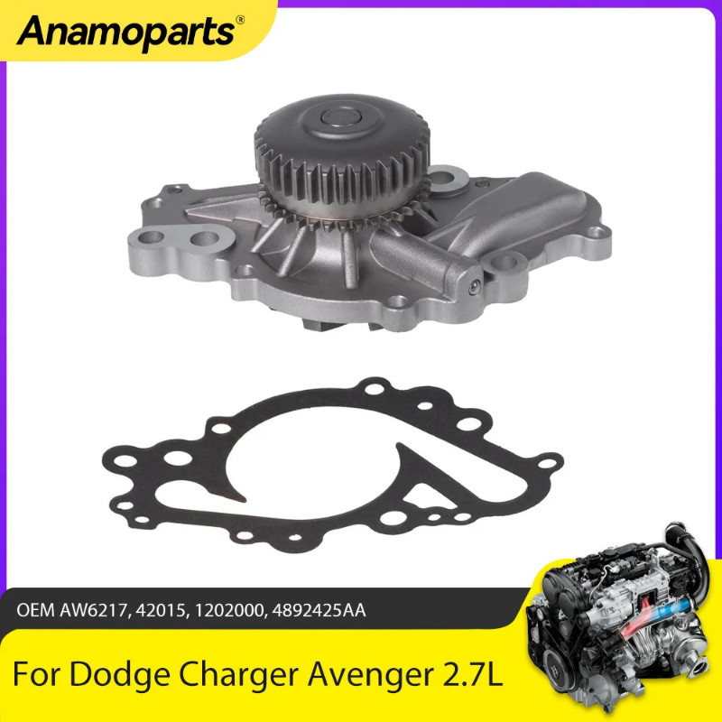 Engine Part Water Pump Fit 2.7 L V6 Gas For Chrysler 300 Sebring Dodge Charger Avenger 2.7L 08-10 A