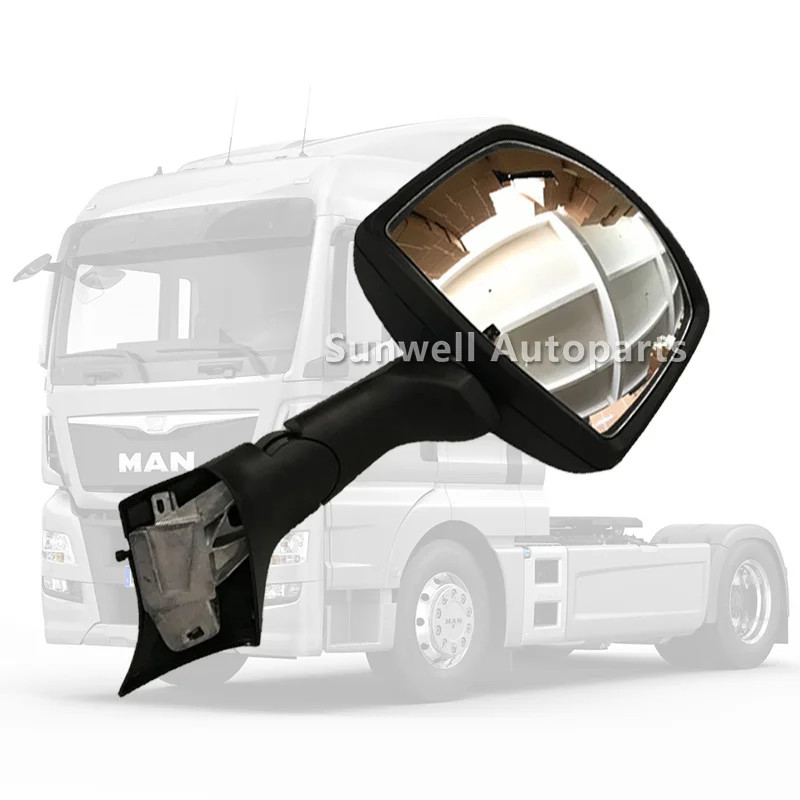 EXTERIOR FRONT MIRROR FOR MAN TRUCK  TGS TGX TGA TGM TGL FRONT VIEW BLIND SPOT MIRROR ARM ASSY 8163