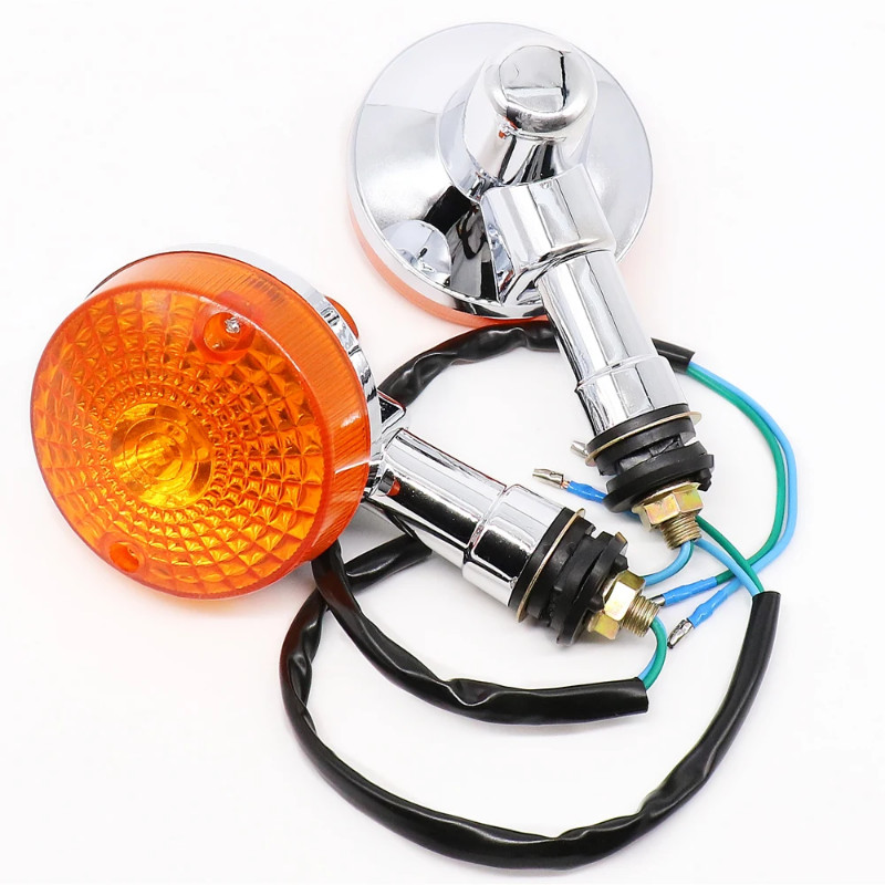 2PCS 12V Motorcycle Turn signal Indicator light For Suzuki GN125 GN 125 HJ125-8 GS125 GS 125 Moto T