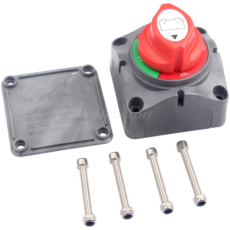 Battery Disconnect Switch 12V 48V RV Car Marine Battery Switch Copper Battery Cut Off Switch for Bo