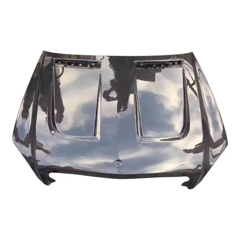 LD Style Carbon Fiber Fibre Front Engine Bonnet Hood Vented For Mercedes-Benz W221 S65 AMG,100% tes