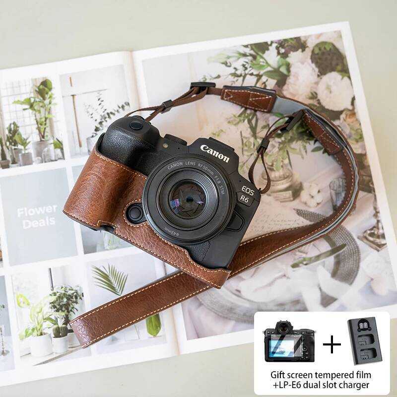 C Suitable For Canon EOS R5 Protective Case R6 Camera Cover R6 Mark 2 II Base Camera Bag EOS R7 Lea