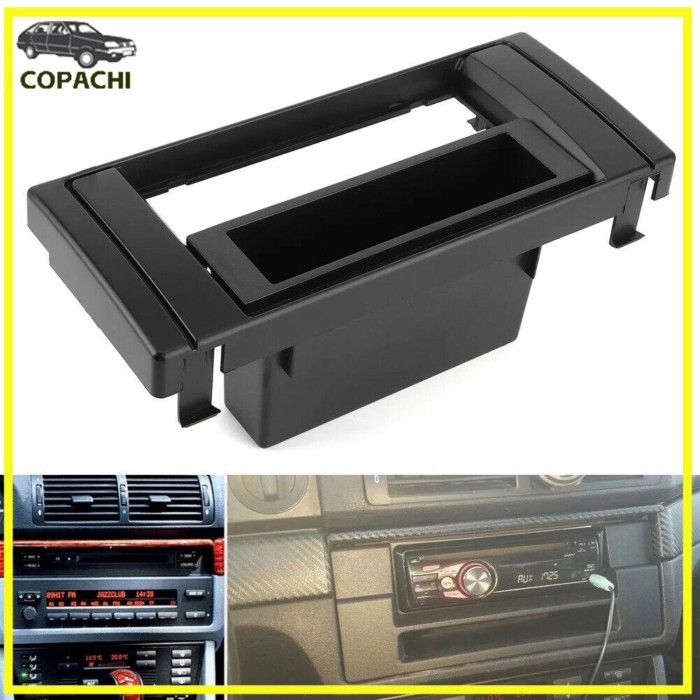 1Pc Single Spindle CD Player Frame Radio Fascia Panel For Bmw 5 Series E39 Model Engine Car Accesso