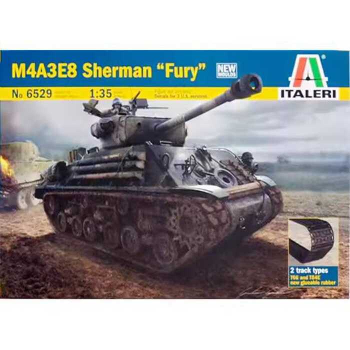 ITALERI 6529 1/35 รถถังอเมริกัน M4A3E8 Sherman Tank Fury