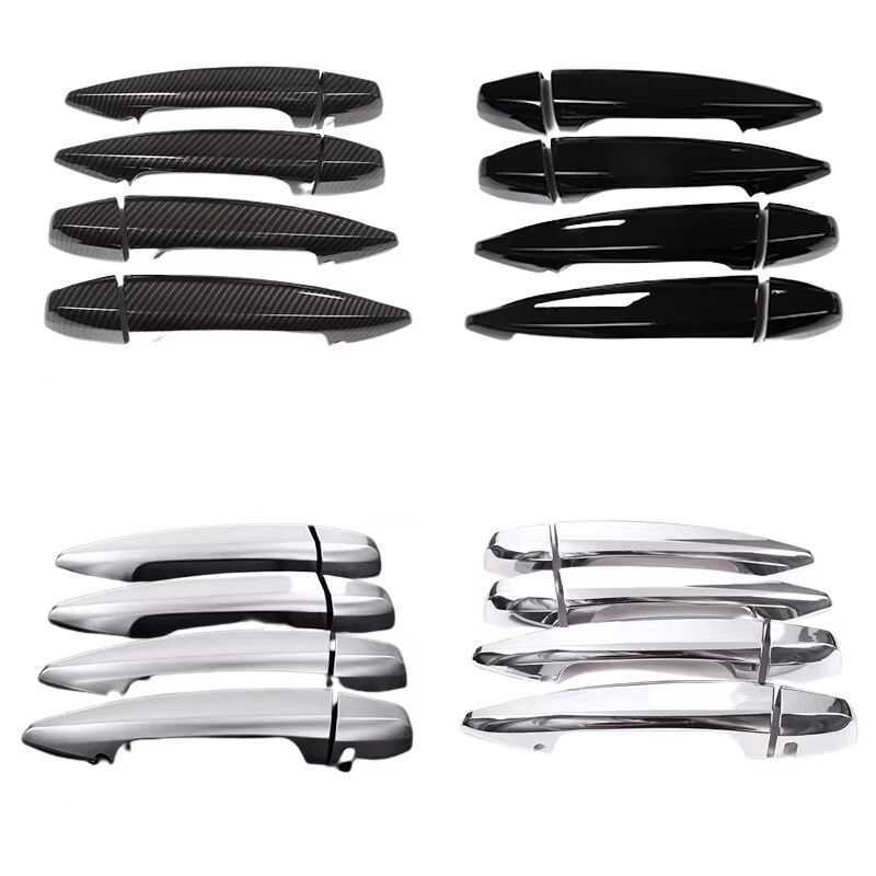 เหมาะสําหรับ BMW BMW 1 Series 2 Series X1 X5 X6 เปียโนสีดําตกแต่งมือจับประตูคาร์บอนไฟเบอร์รูปแบบ Bod
