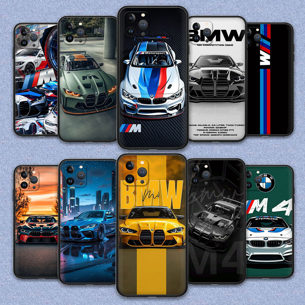 Full Protection TPU Cover iPhone 14 14Pro 14Plus 14ProMax X5D5 BMW Black Silicon Phone Case