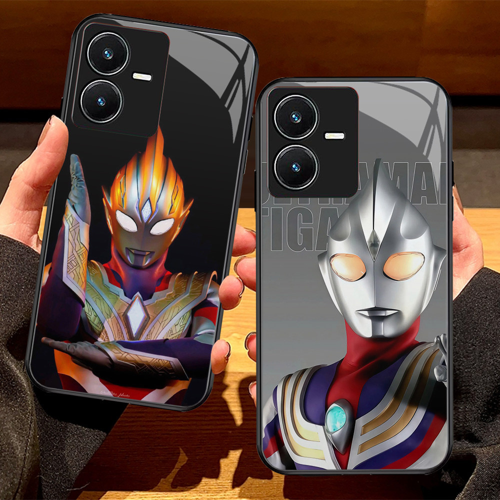 G-57 Ultraman HD Glass Casing สําหรับ VIVO Y35 Y22 Y75 Y22S V23E Y55 V25 Y28 V23 T1 5G กรณี