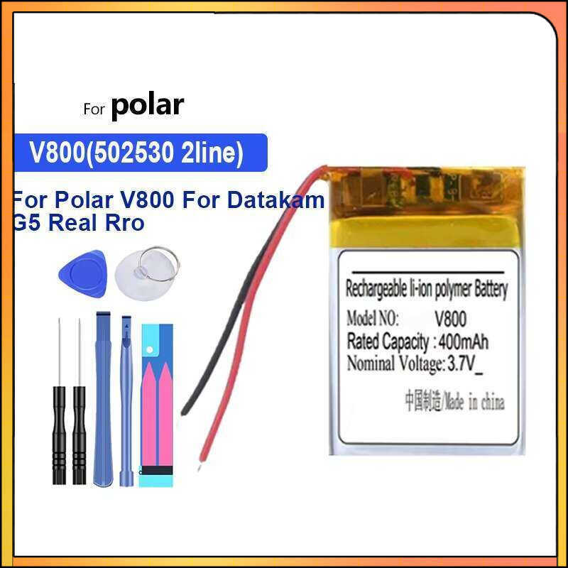 400mAh Sports Watch แบตเตอรี่ for Polar V800 502530 - Durable