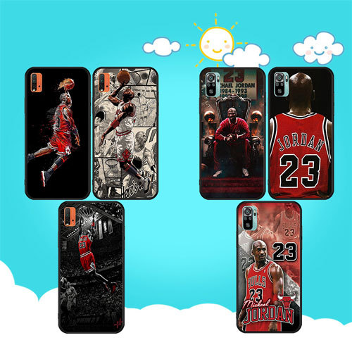 สีดํานุ่มRealme 2 A5 3 3 Pro 5 5i 5s 5pro Q 6i 6pro Michael Jordanเคสโทรศัพท์